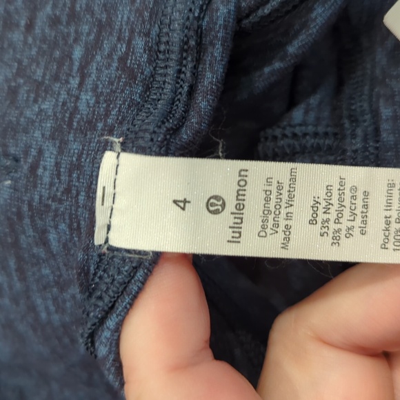 Lululemon Ready To Rulu Pant *Updated 29" Heathered True Navy / Black - Picture 8 of 11